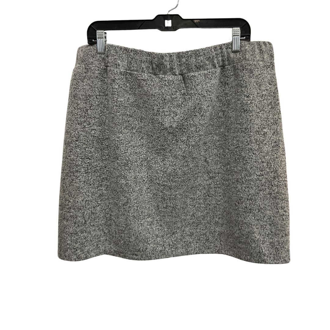 Skirt Mini & Short By Loft In Grey, Size: Xl