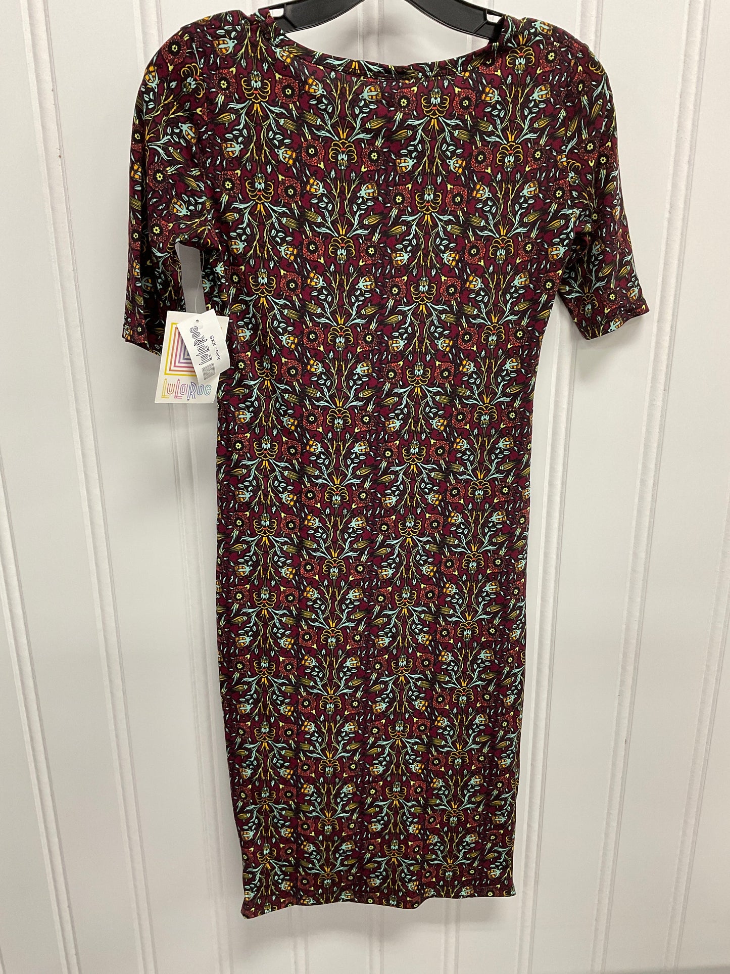 Dress Casual Midi By Lularoe In Multi-colored, Size: Xxs