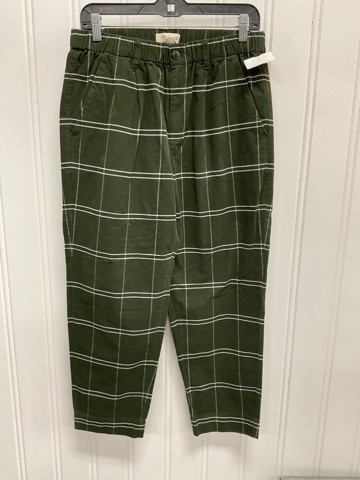 Pants Corduroy By Madewell In Green, Size: 8