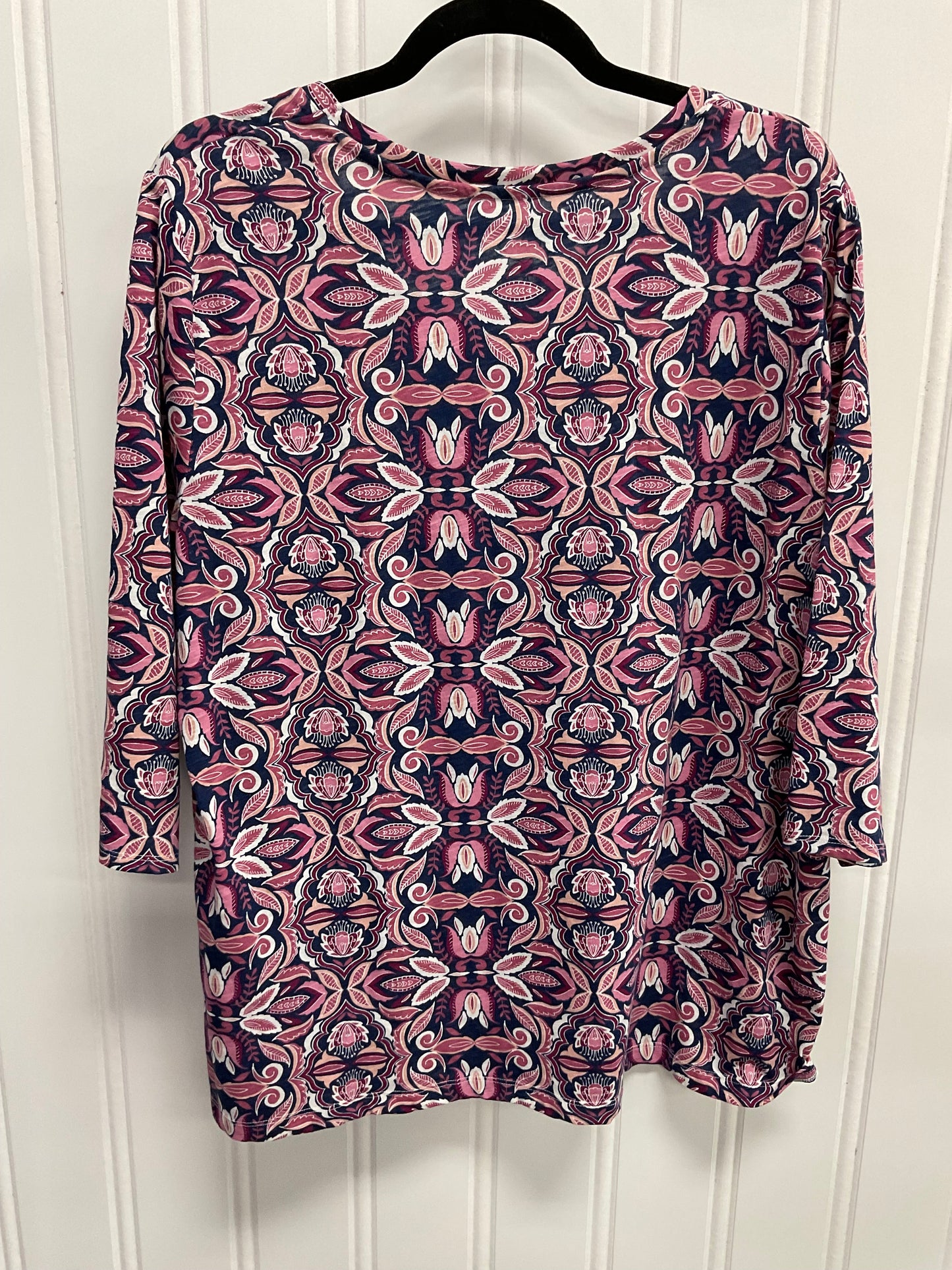 Top 3/4 Sleeve By St Johns Bay In Pink, Size: 1x