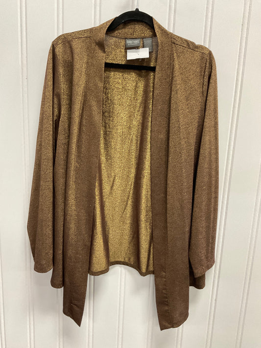 Cardigan By Chicos In Bronze, Size: L