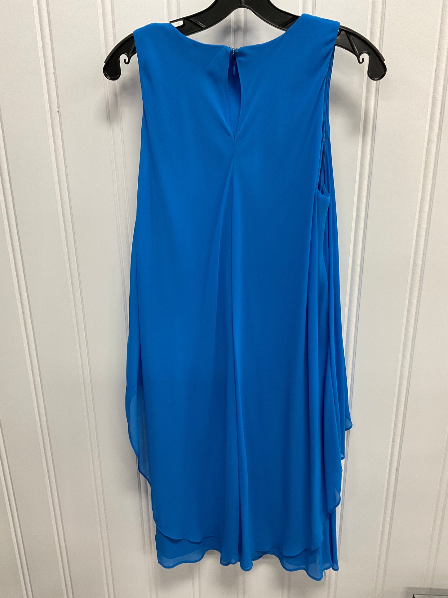 Dress Casual Midi By Lauren By Ralph Lauren In Blue, Size: L