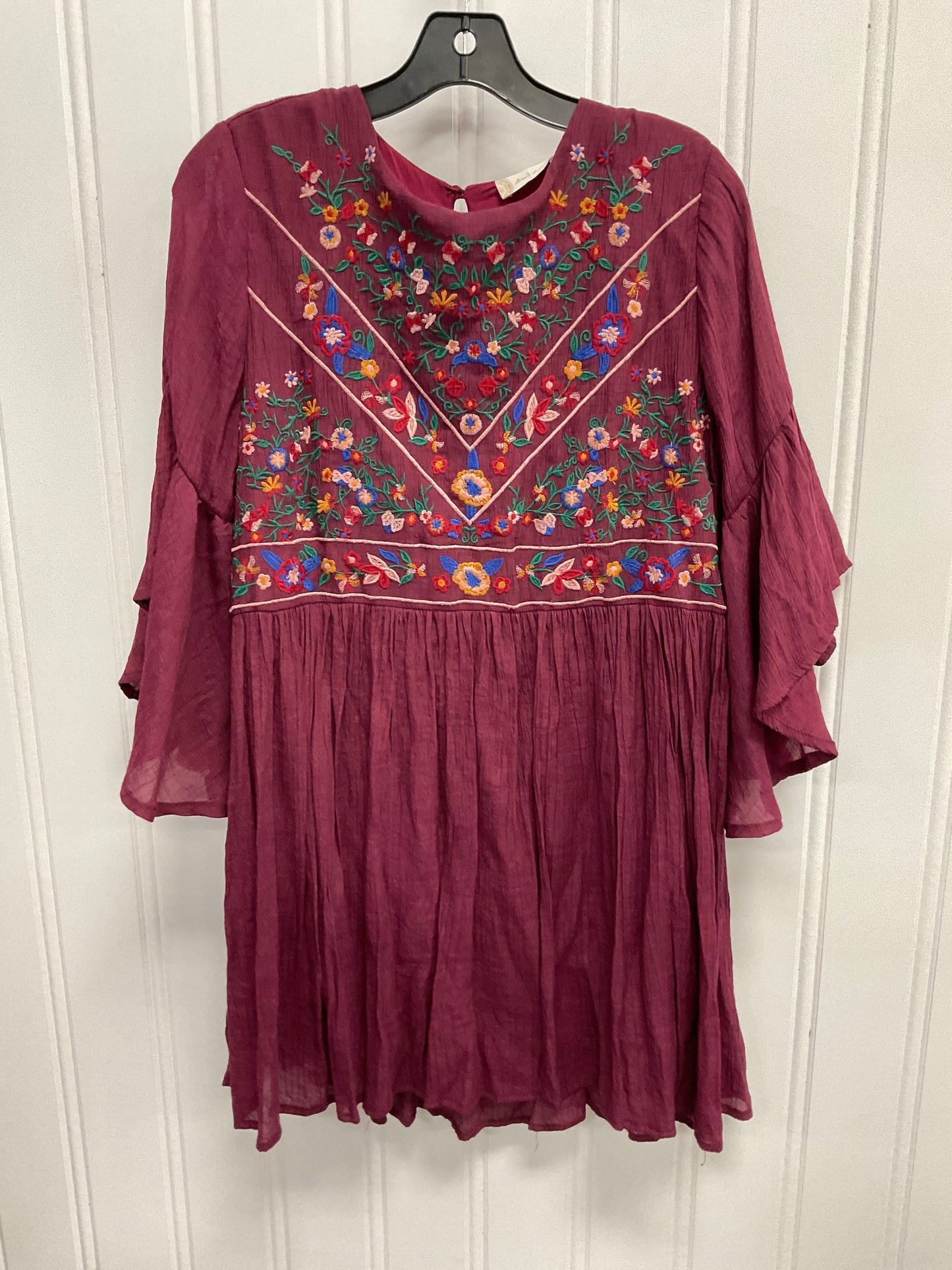 Tunic 3/4 Sleeve By Altard State In Maroon, Size: L