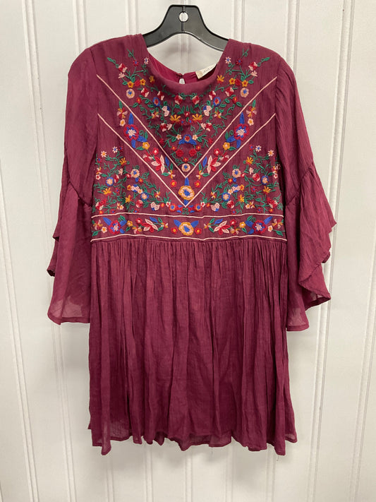 Tunic 3/4 Sleeve By Altard State In Maroon, Size: L