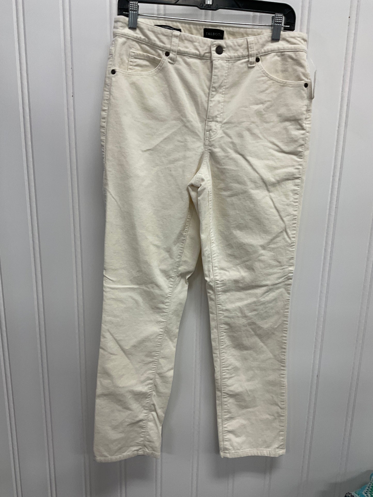 Pants Corduroy By Talbots In Cream, Size: 8