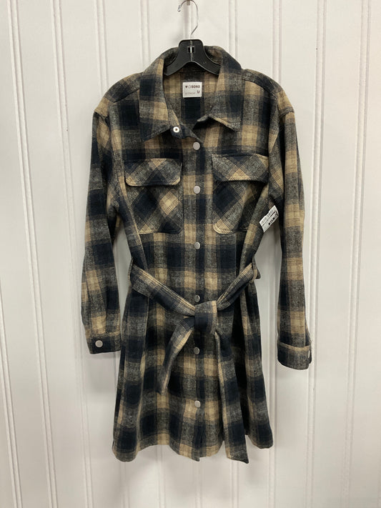 Dress Sweater By Clothes Mentor In Plaid Pattern, Size: M