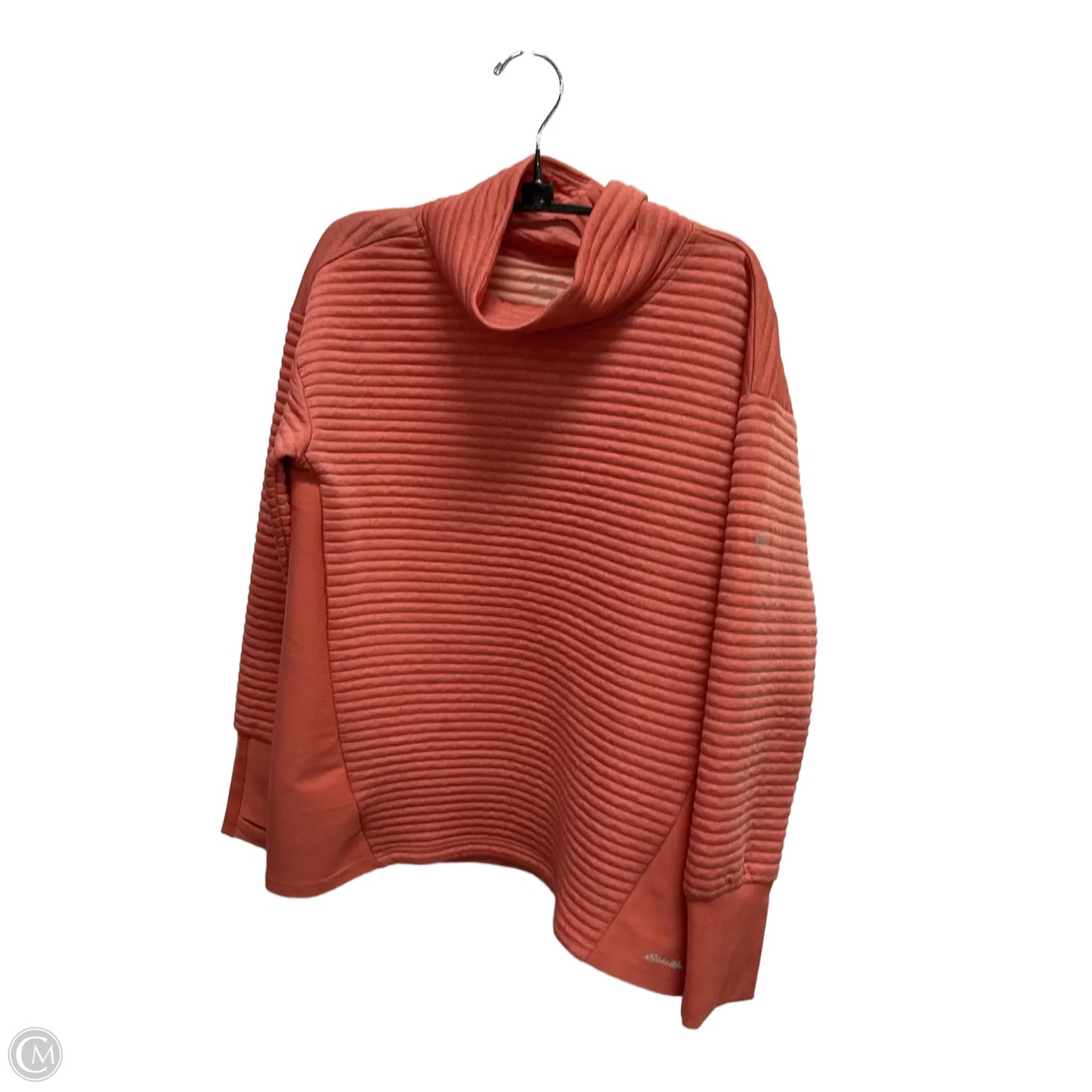 Athletic Sweatshirt Collar By Eddie Bauer In Orange, Size: M