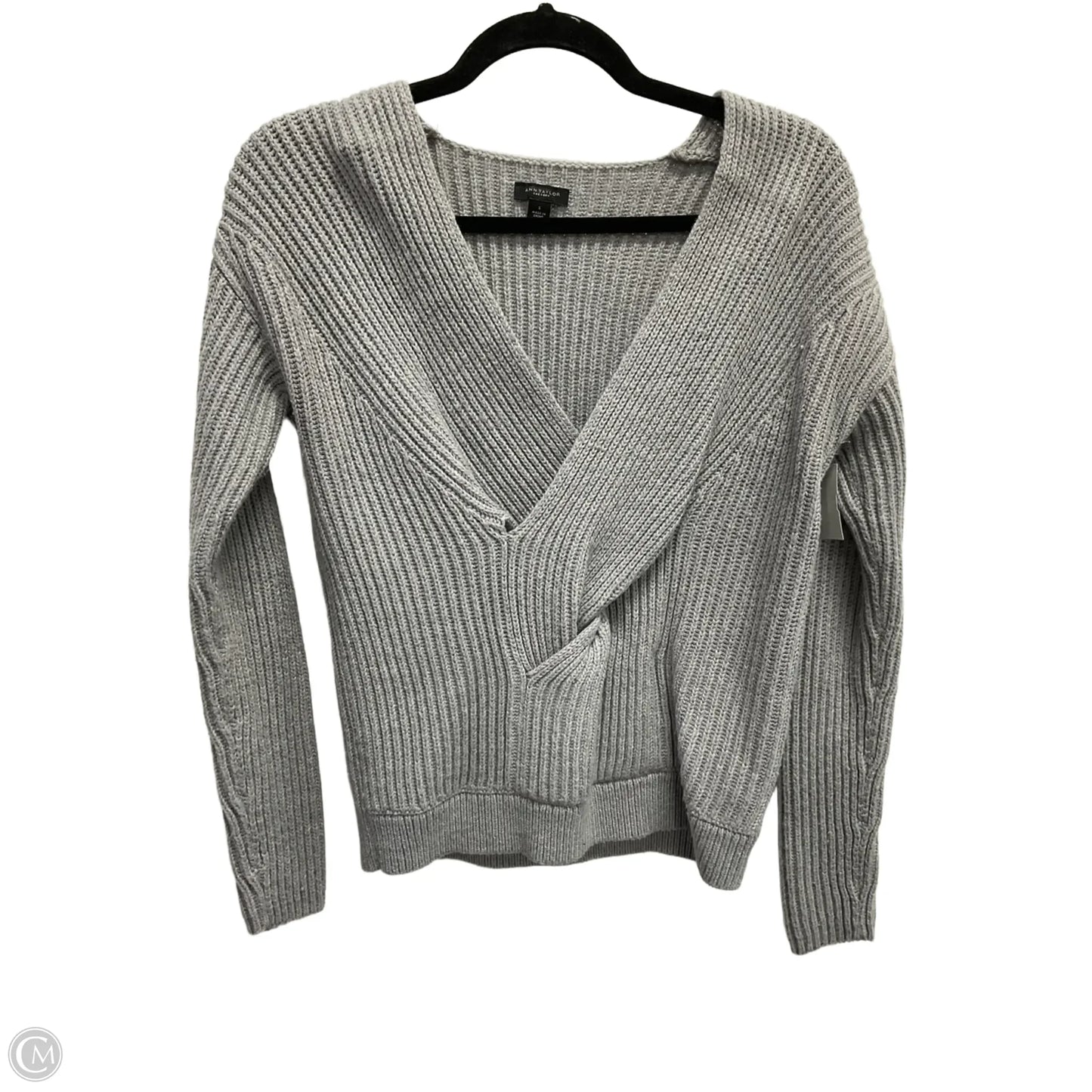 Sweater By Ann Taylor In Grey, Size: S