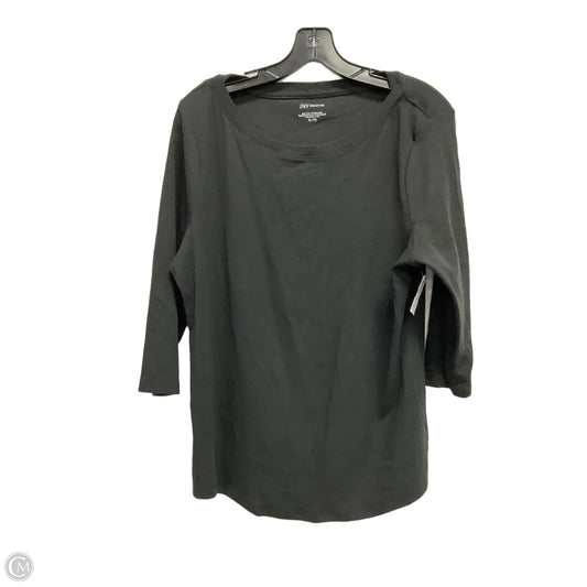 Top 3/4 Sleeve Basic By Jones New York In Black, Size: Xl