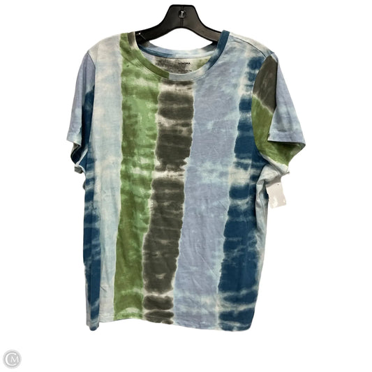 Top Short Sleeve Basic By Sonoma In Tie Dye Print, Size: Xl