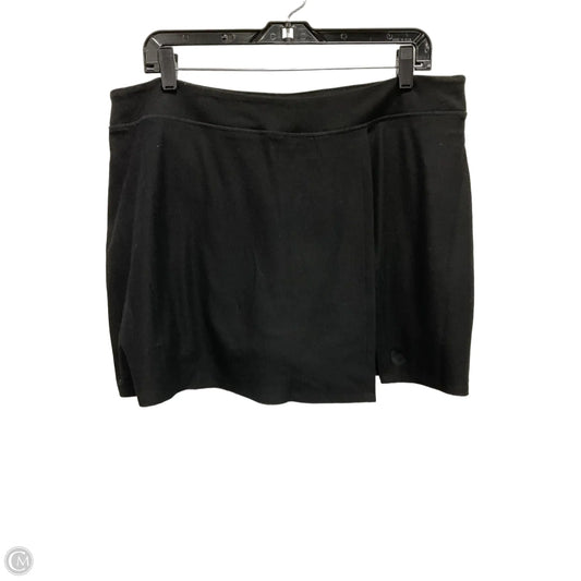 Athletic Skort By Pink In Black, Size: Xxl