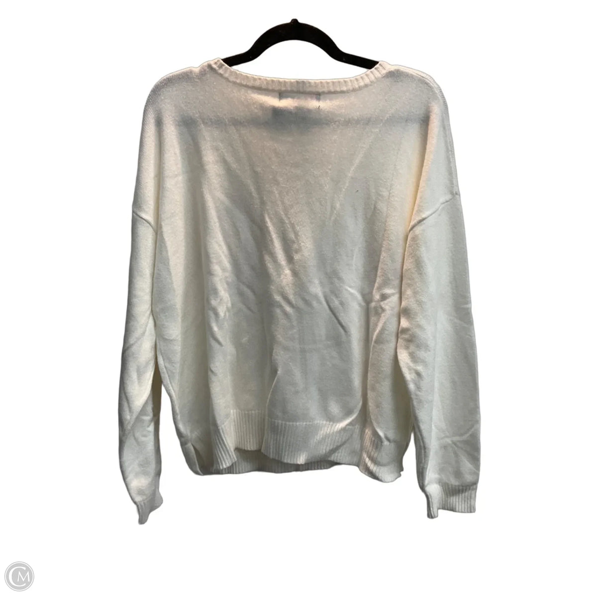 Sweater By Clothes Mentor In White, Size: Xl