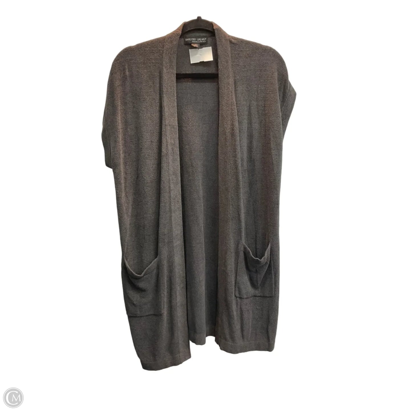 Vest Sweater By Barefoot Dreams In Grey, Size: S