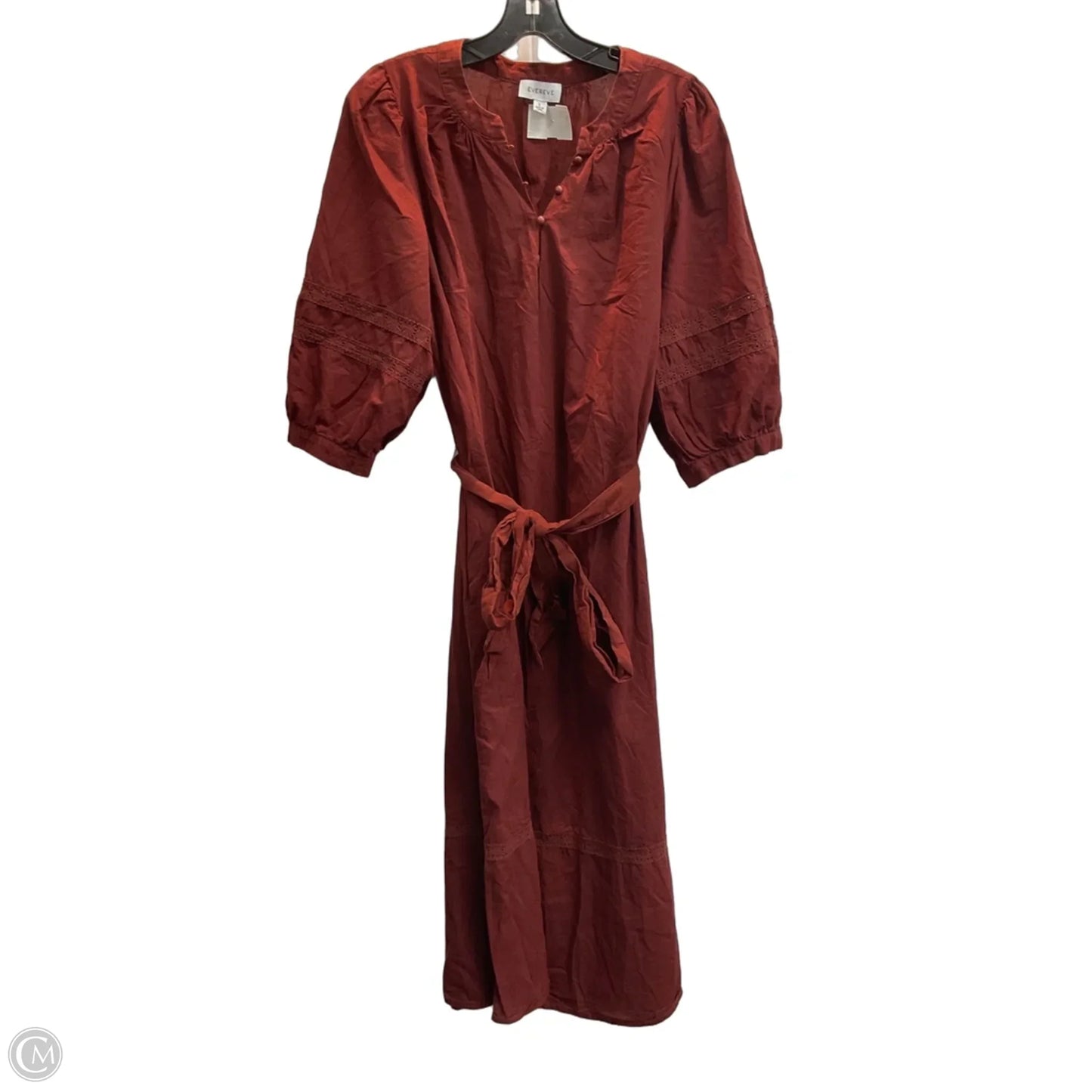 Dress Casual Maxi By Evereve In Red, Size: L