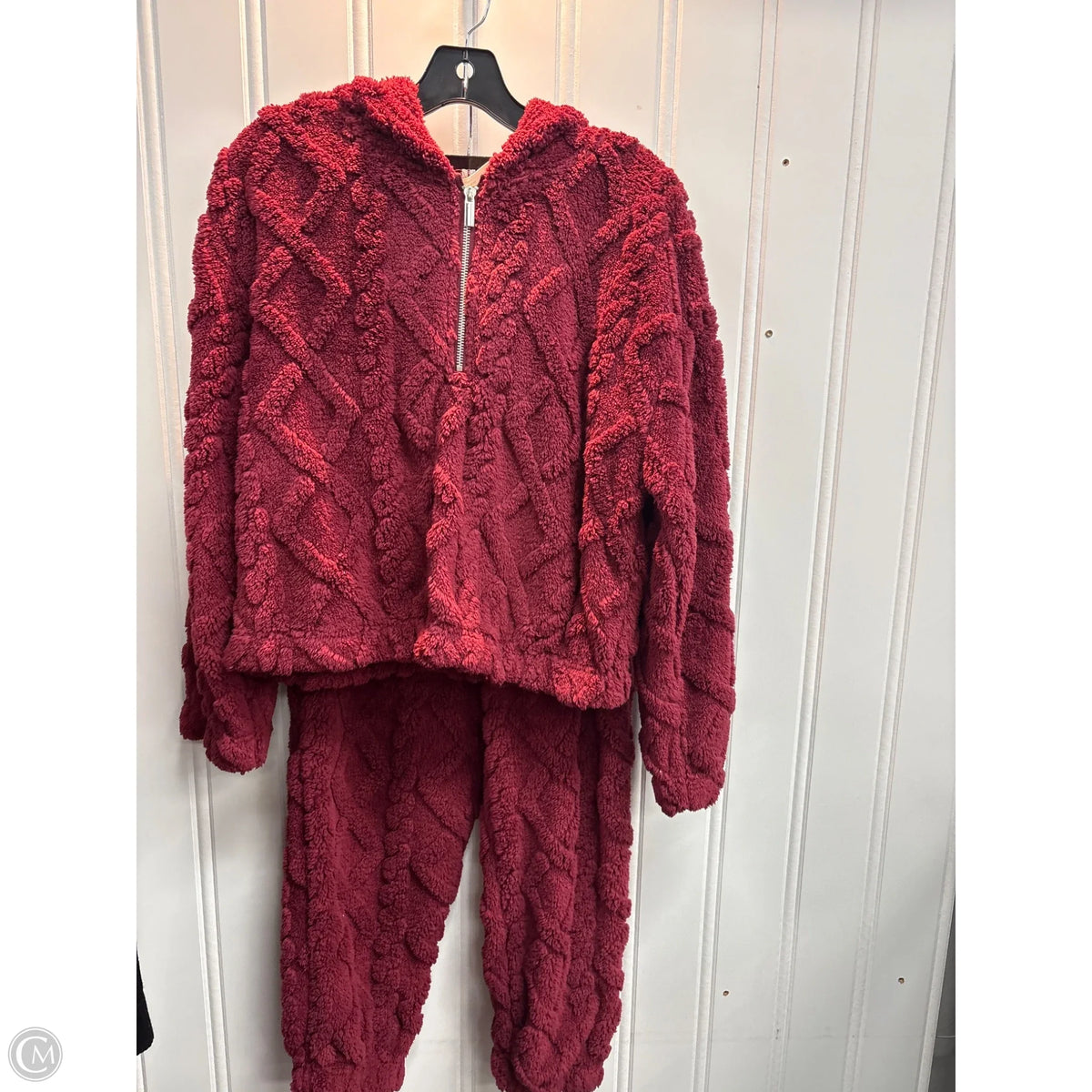 Lounge Set Pants By No Boundaries In Maroon, Size: M