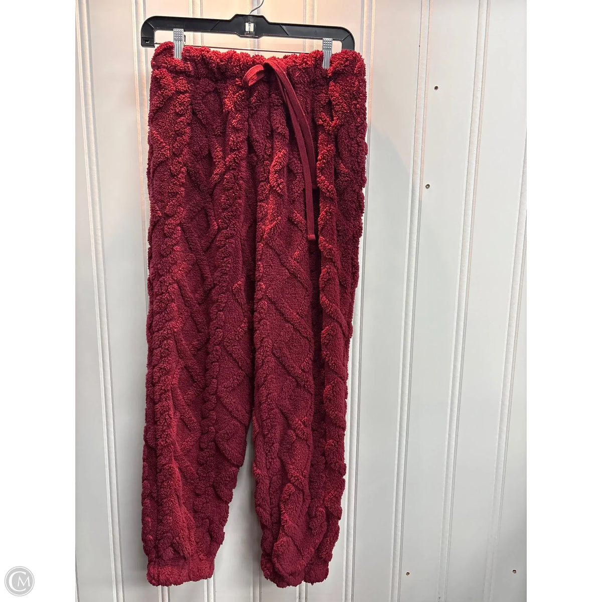 Lounge Set Pants By No Boundaries In Maroon, Size: M