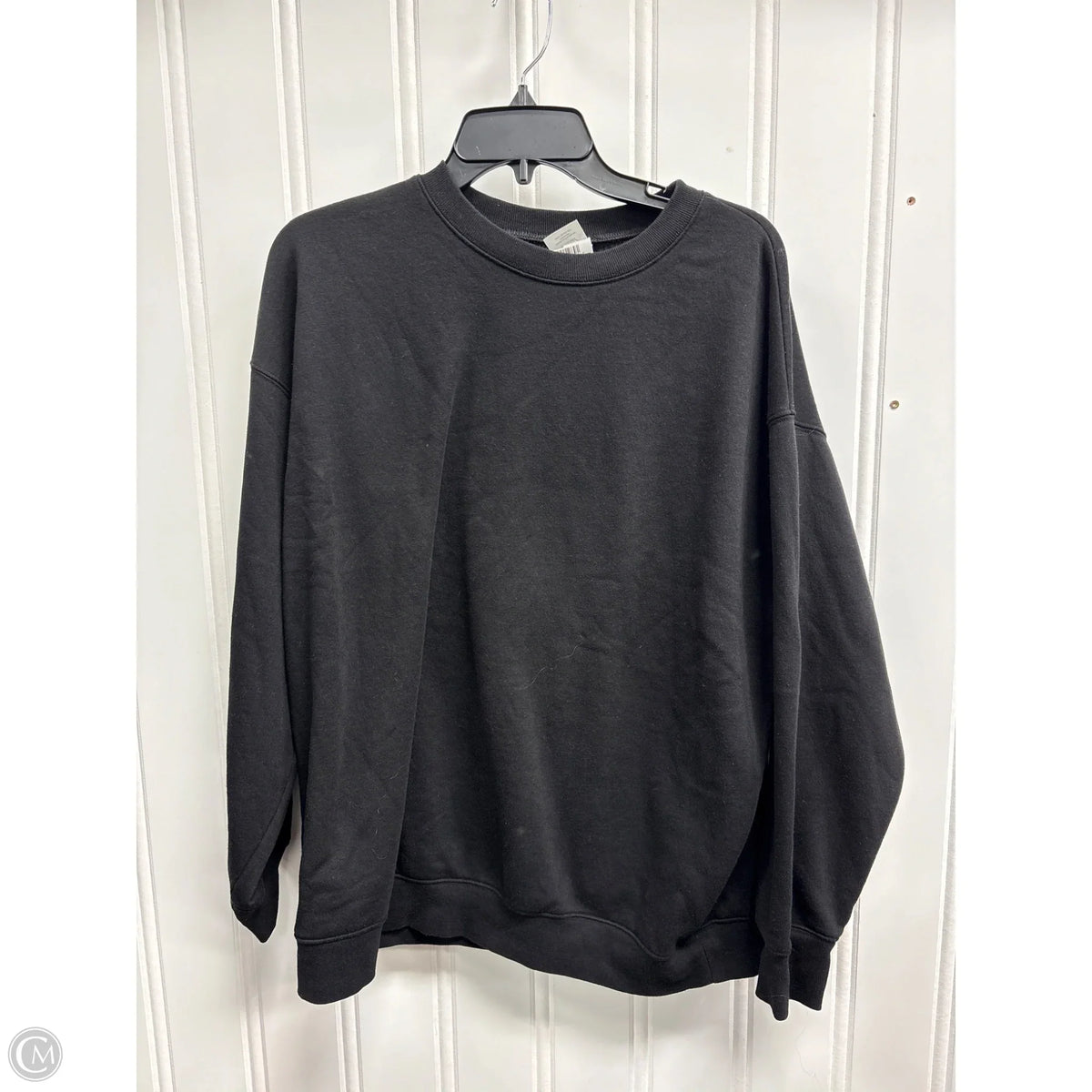 Sweatshirt Collar By No Boundaries In Black, Size: L
