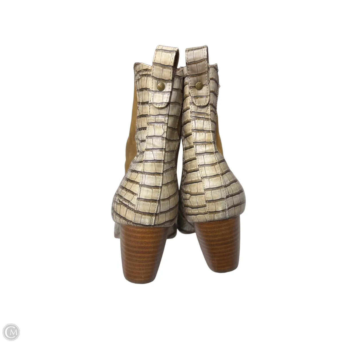 Boots Ankle Heels By Coconuts In Snakeskin Print, Size: 8 – Clothes Mentor