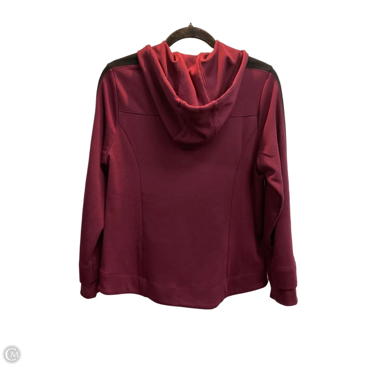 Athletic Jacket By Chicos In Maroon, Size: M
