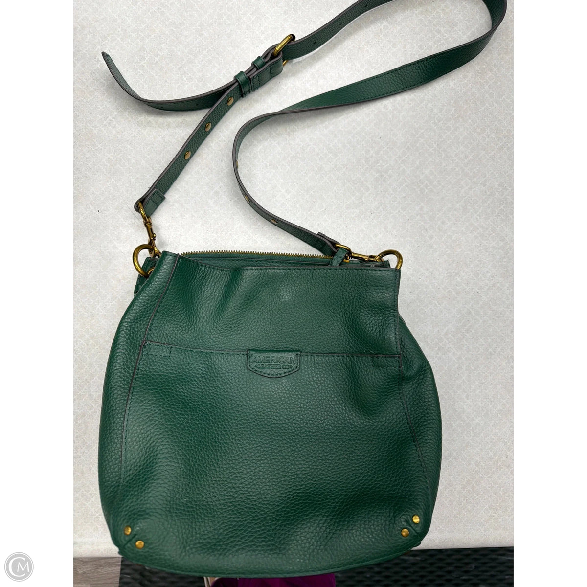 Handbag Leather By American Leather Co, Size: Medium