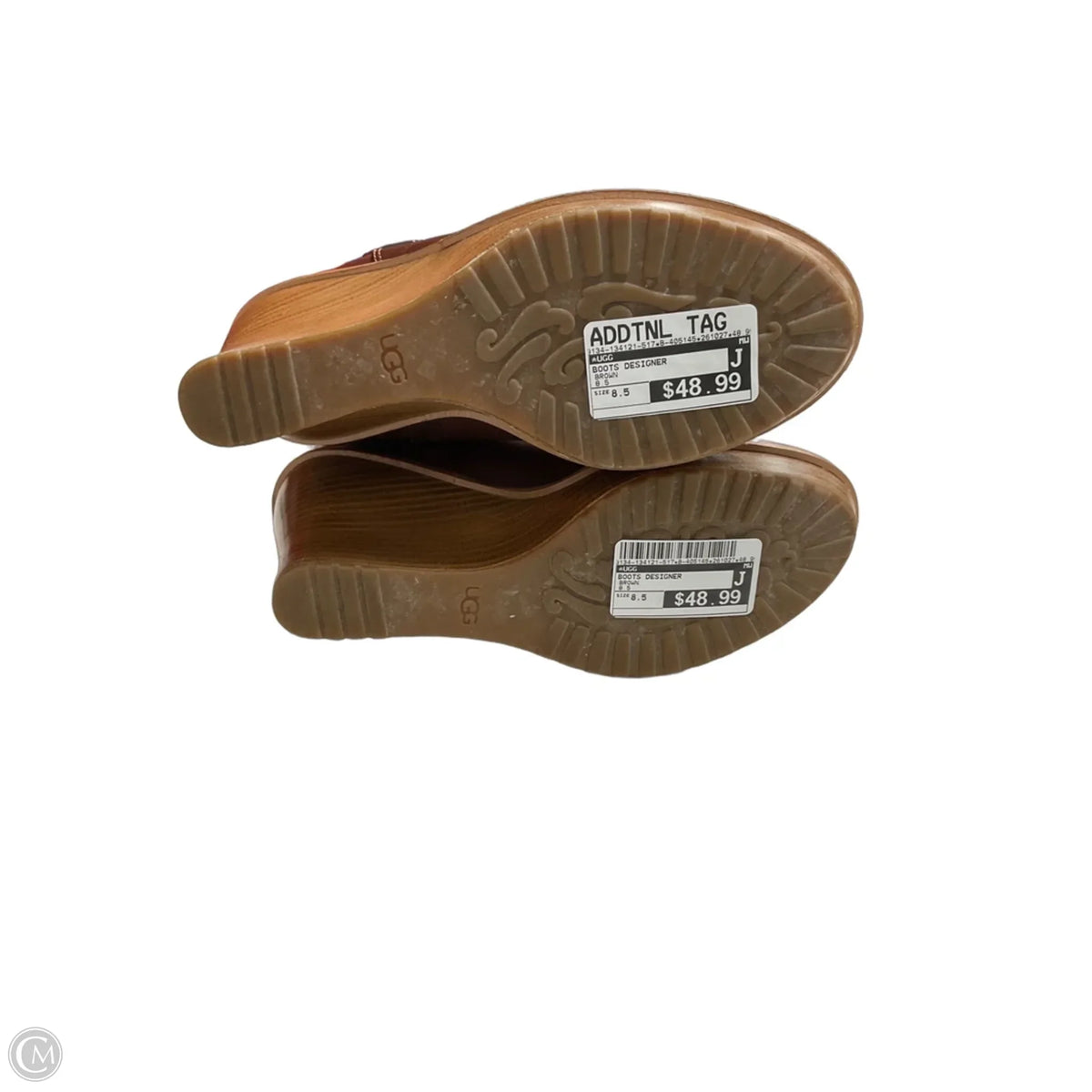 Boots Designer By Ugg In Brown, Size: 8.5