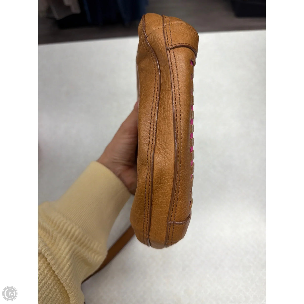 Crossbody Leather By Fossil, Size: Small