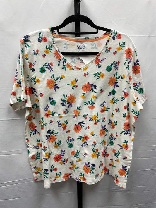 Top Short Sleeve By Croft And Barrow  Size: 2x