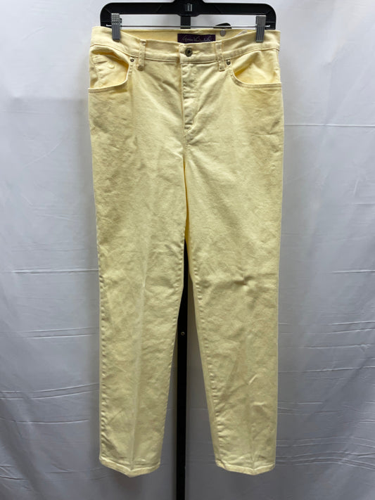 Yellow Jeans Straight Gloria Vanderbilt, Size 8