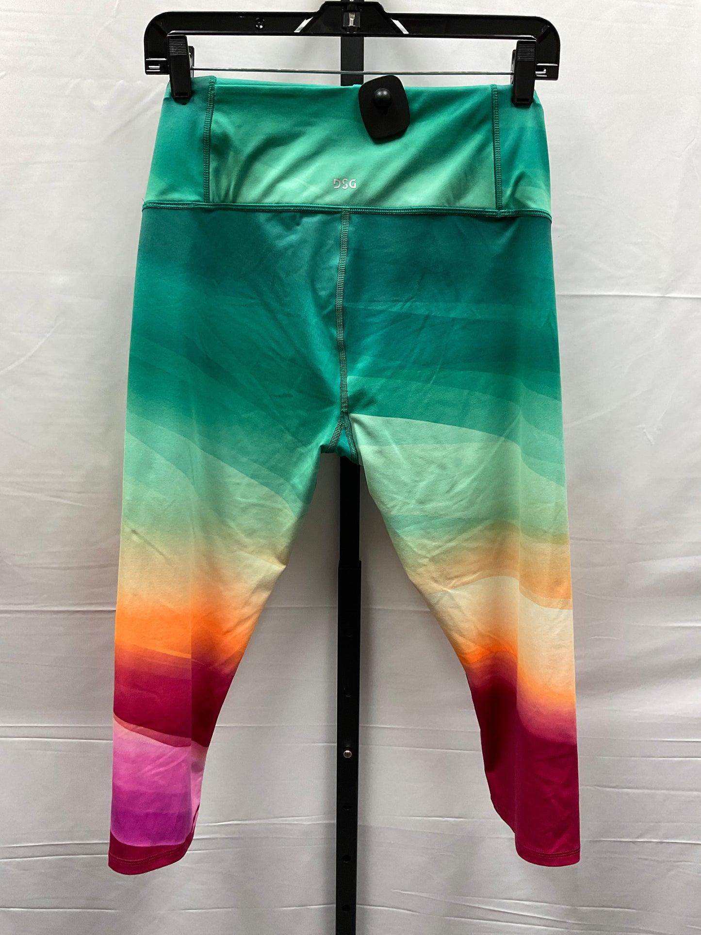 Rainbow Print Athletic Capris Dsg Outerwear, Size L