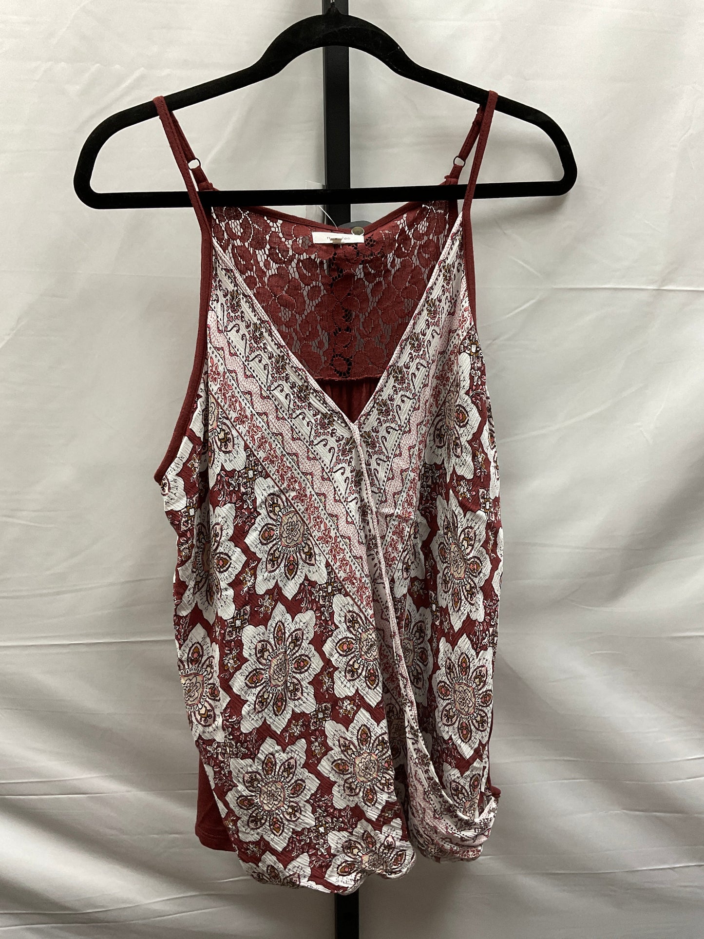 Floral Print Top Sleeveless Maurices, Size 1x