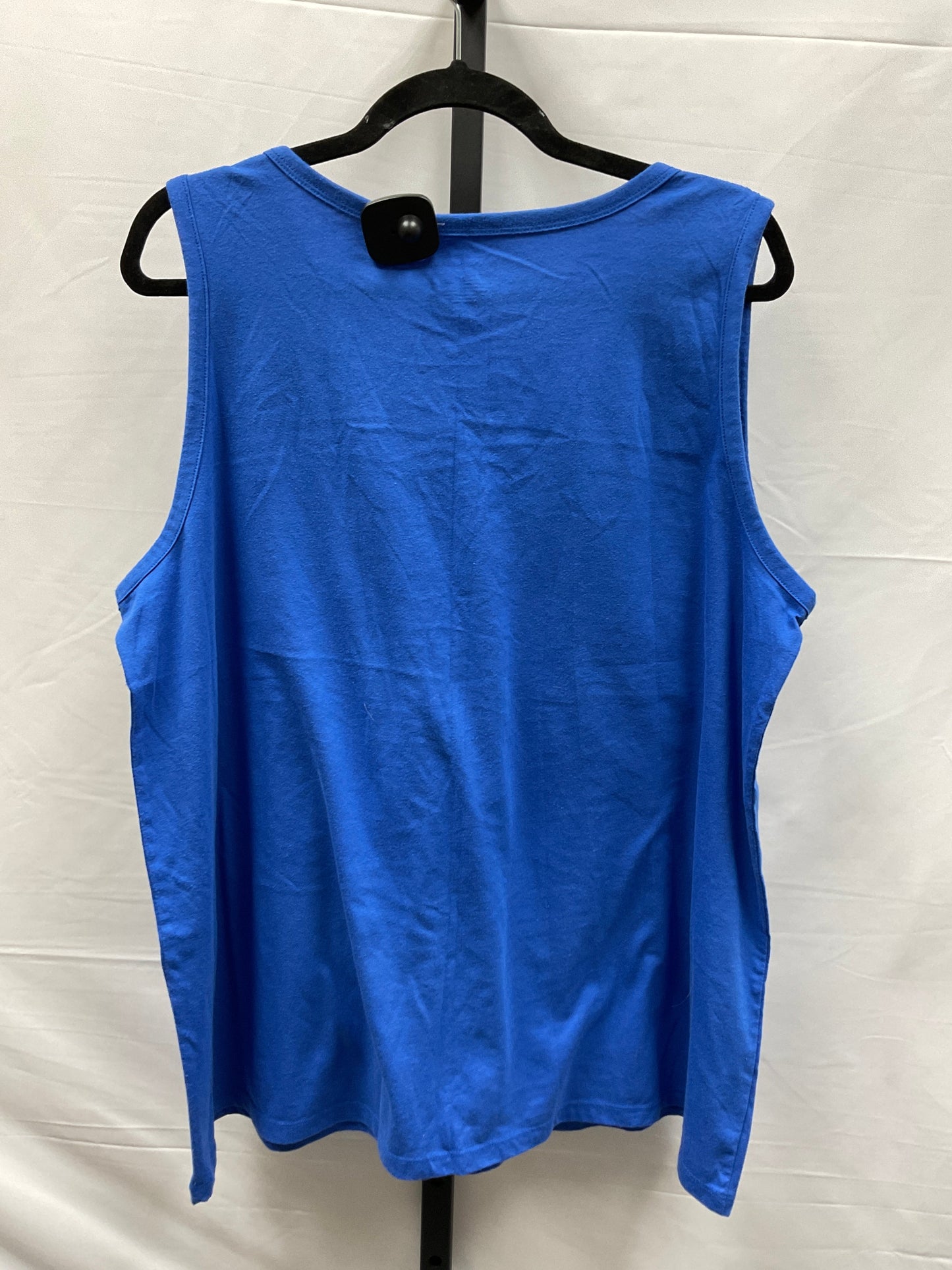 Blue Top Sleeveless Basic Lane Bryant, Size 1x