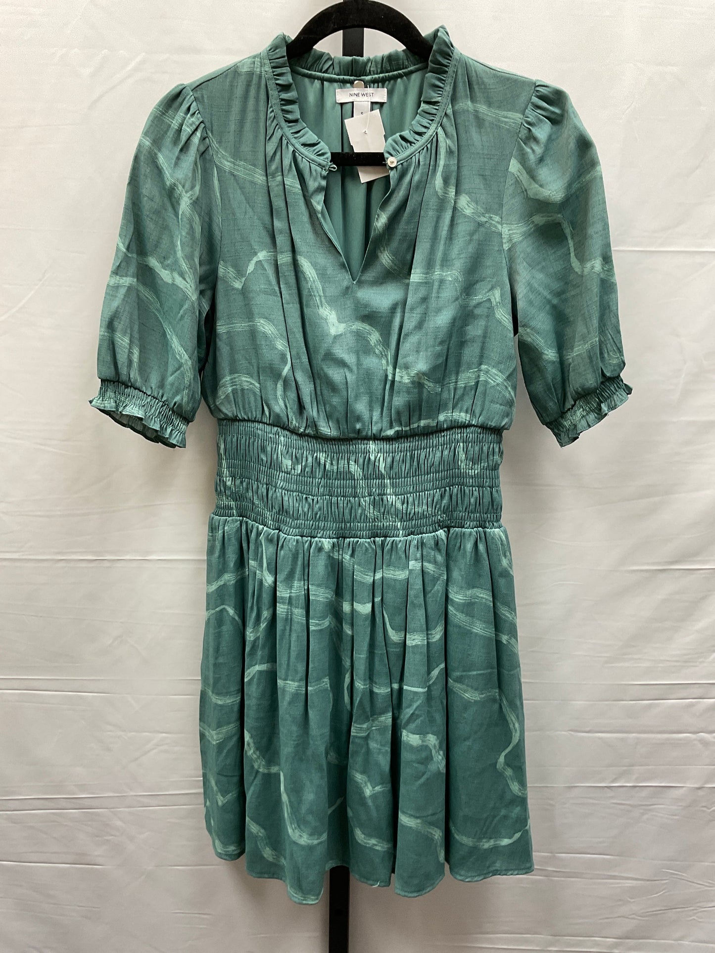Green Dress Casual Short Nine West, Size S