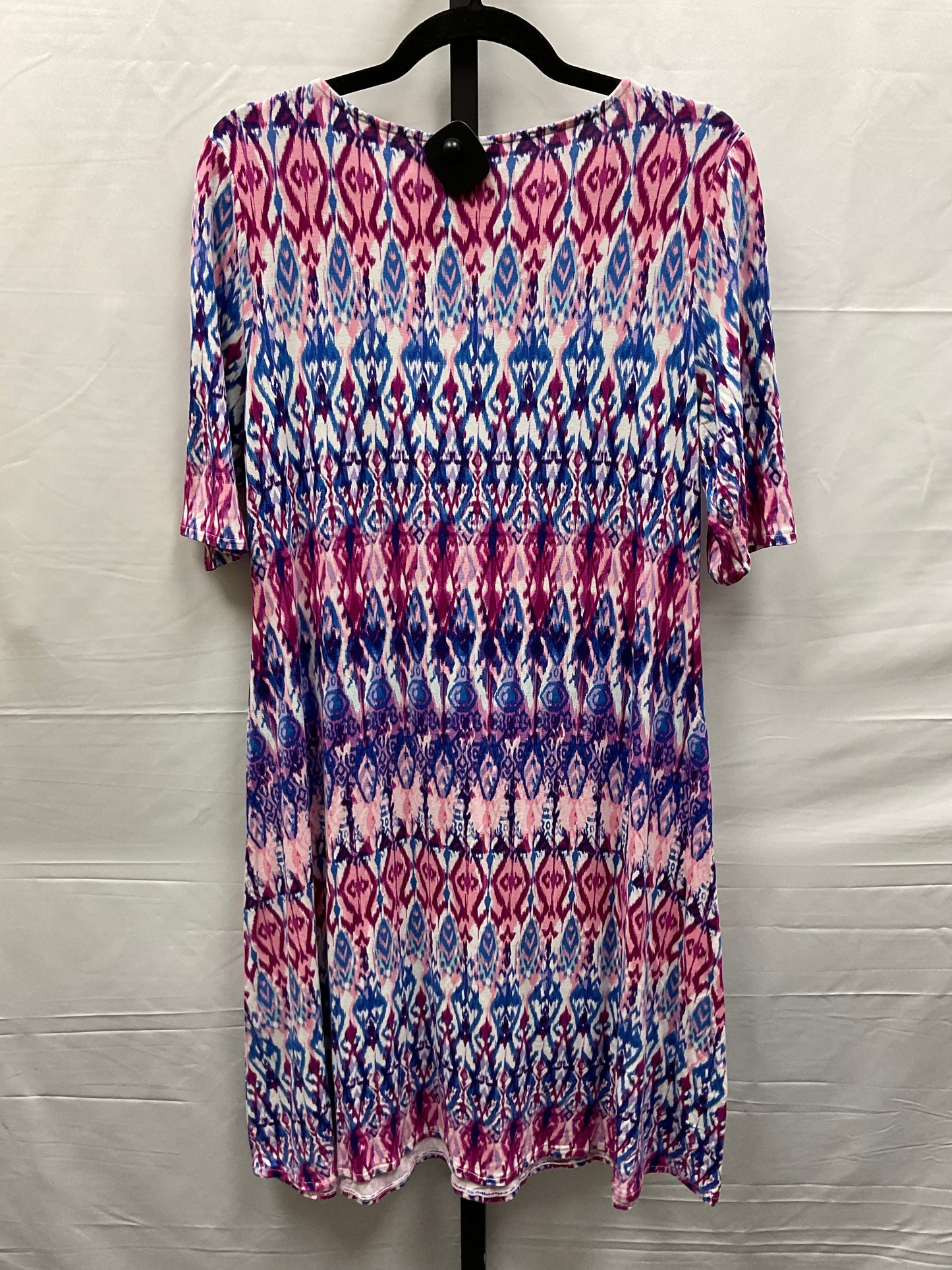 Blue & Pink Dress Casual Midi Chicos, Size S