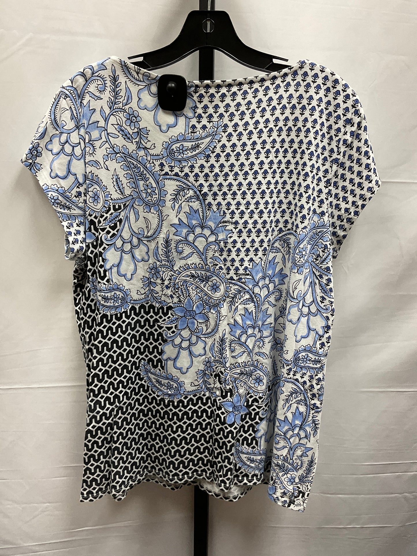 Multi-colored Top Short Sleeve Chicos, Size L