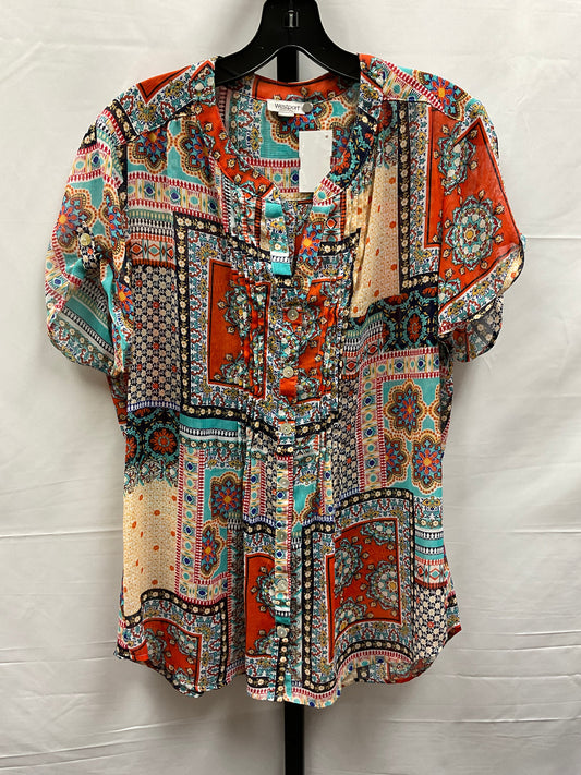 Multi-colored Top Short Sleeve Westport, Size L