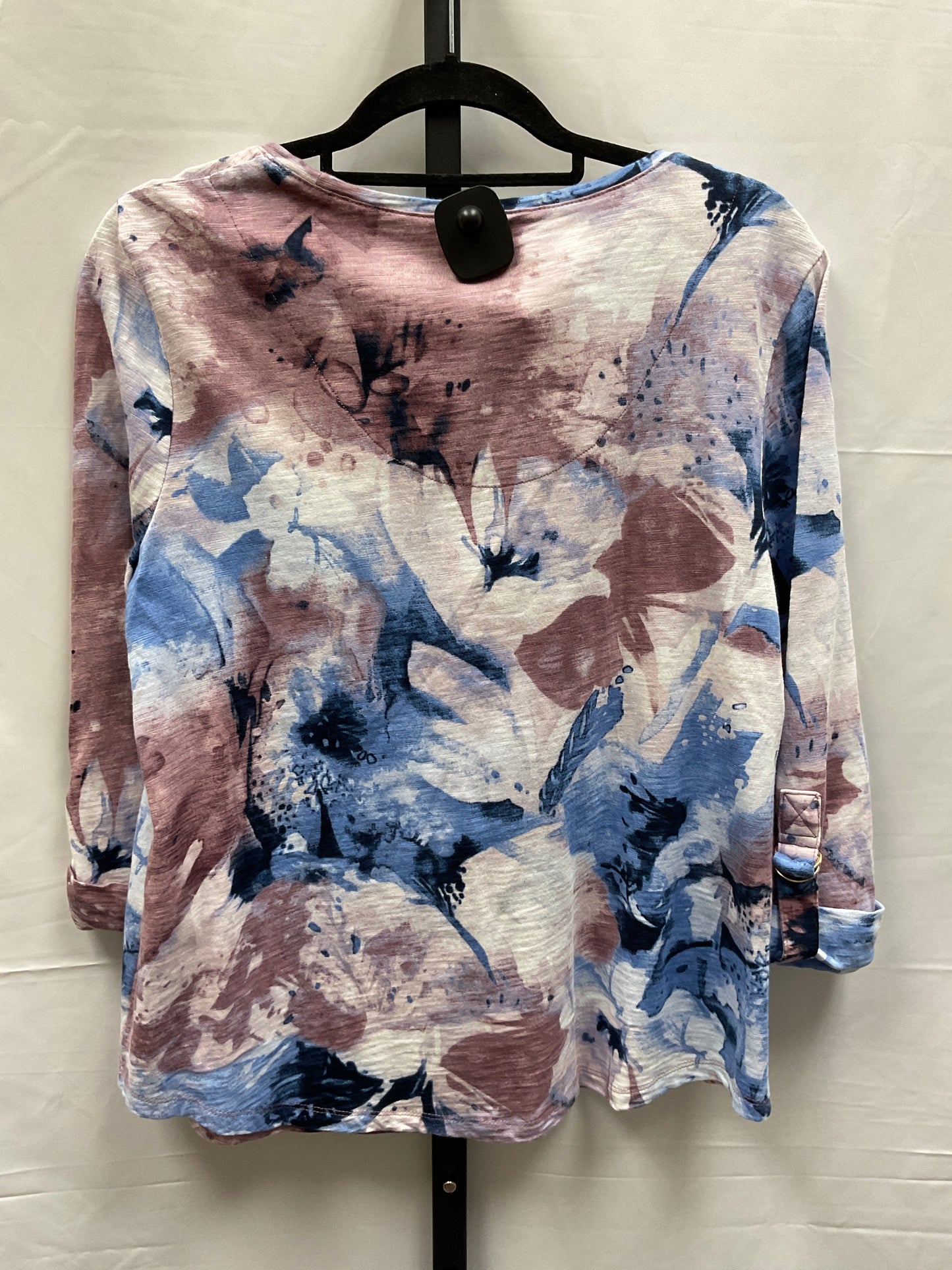 Multi-colored Top 3/4 Sleeve Chicos, Size M