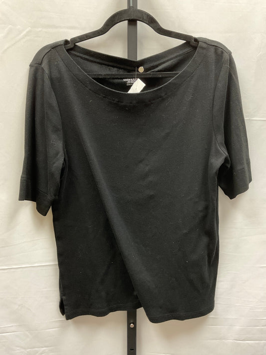 Black Top Short Sleeve Basic Chicos, Size M