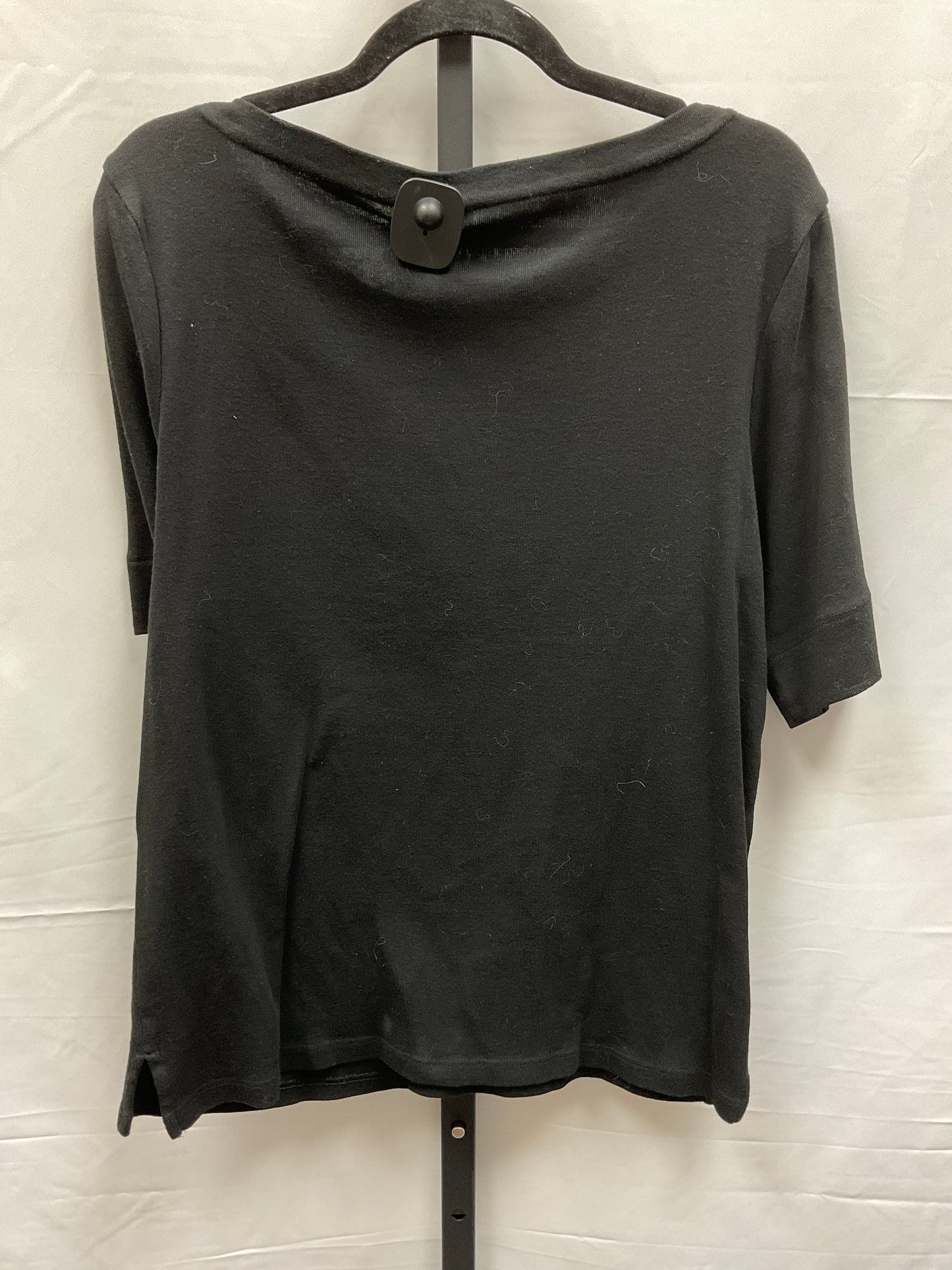 Black Top Short Sleeve Basic Chicos, Size M