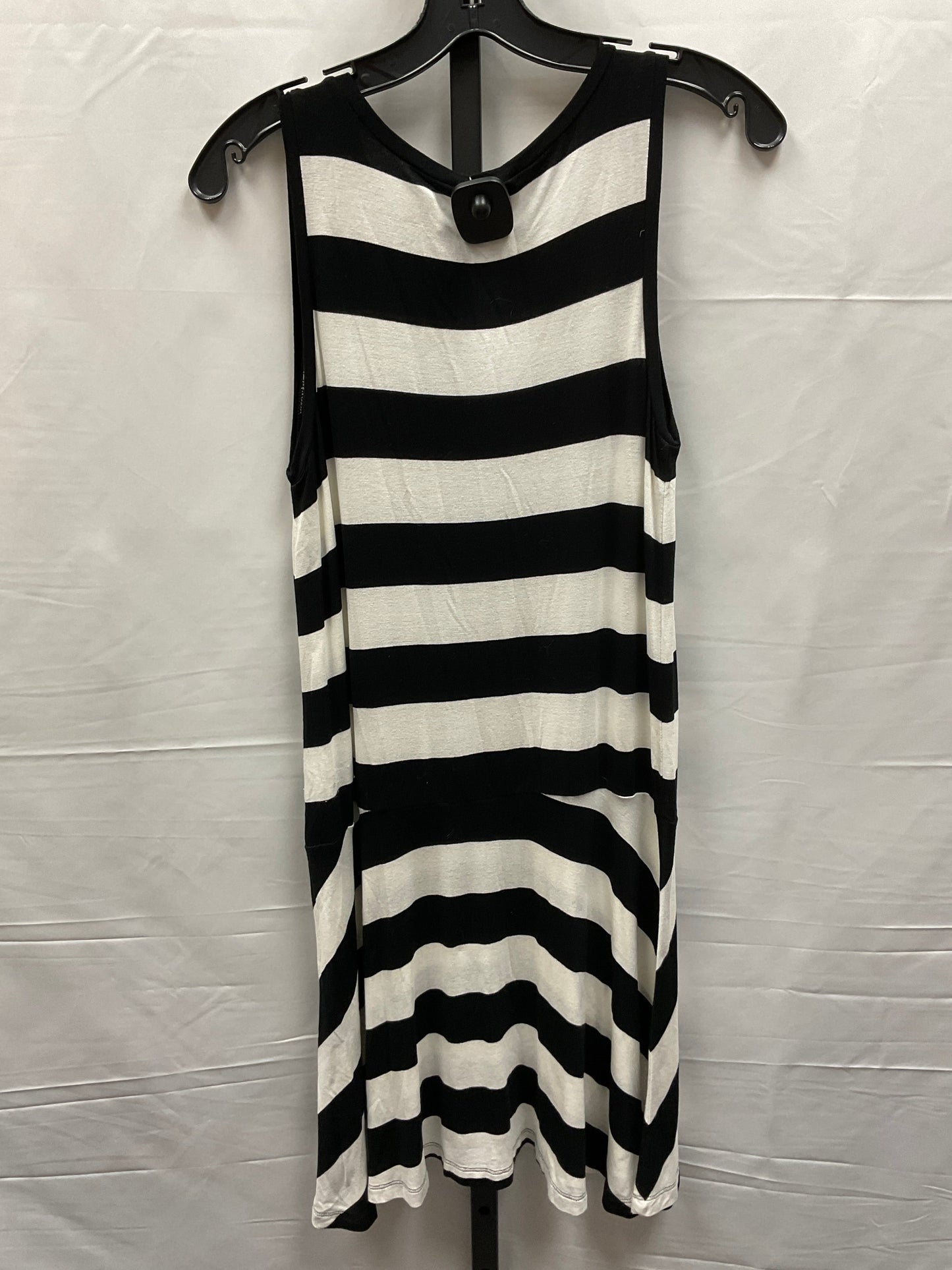 Striped Pattern Dress Casual Midi Loft, Size Petite  M