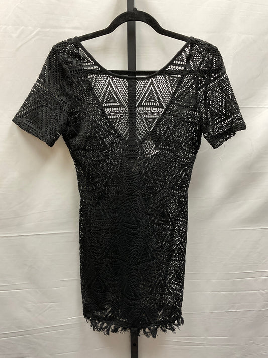 Black Swimwear Cover-up Clothes Mentor, Size S