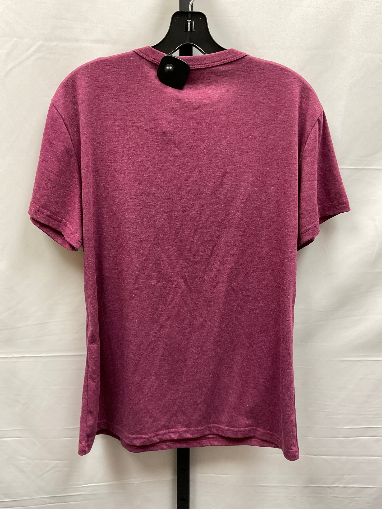 Purple Top Short Sleeve Basic Shein, Size L