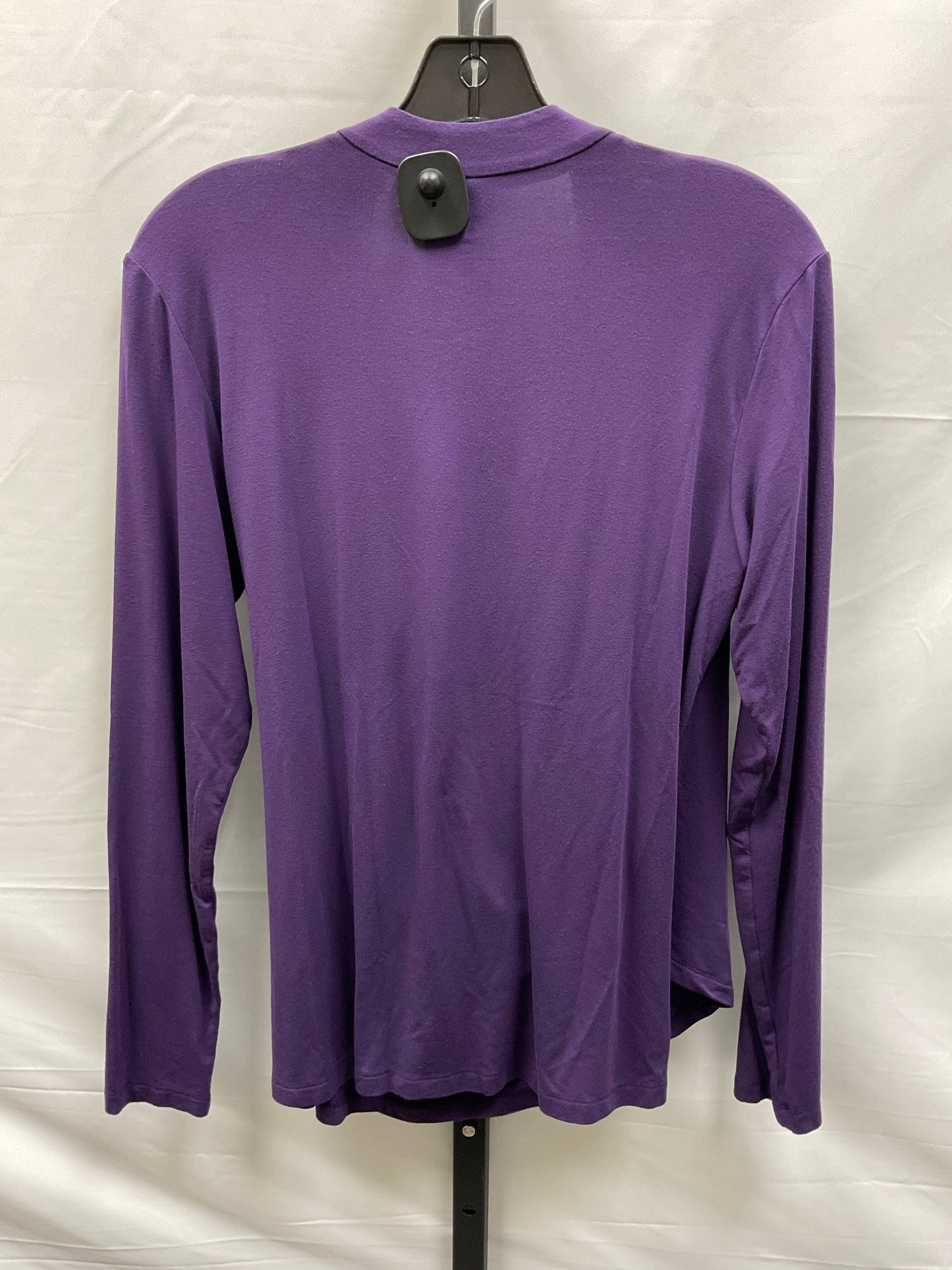 Purple Top Long Sleeve Peach, Size M