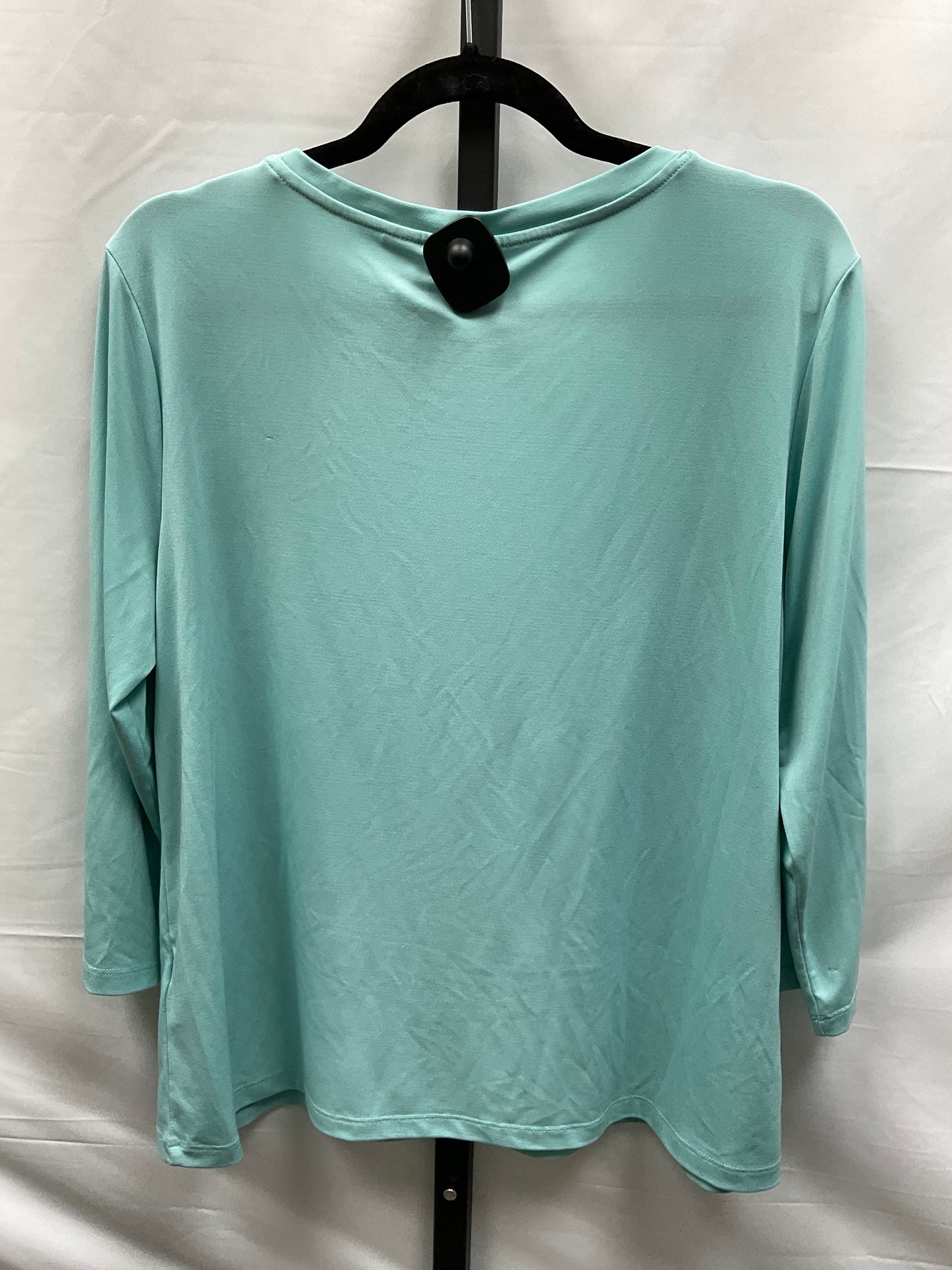 Aqua Top 3/4 Sleeve Chicos, Size L