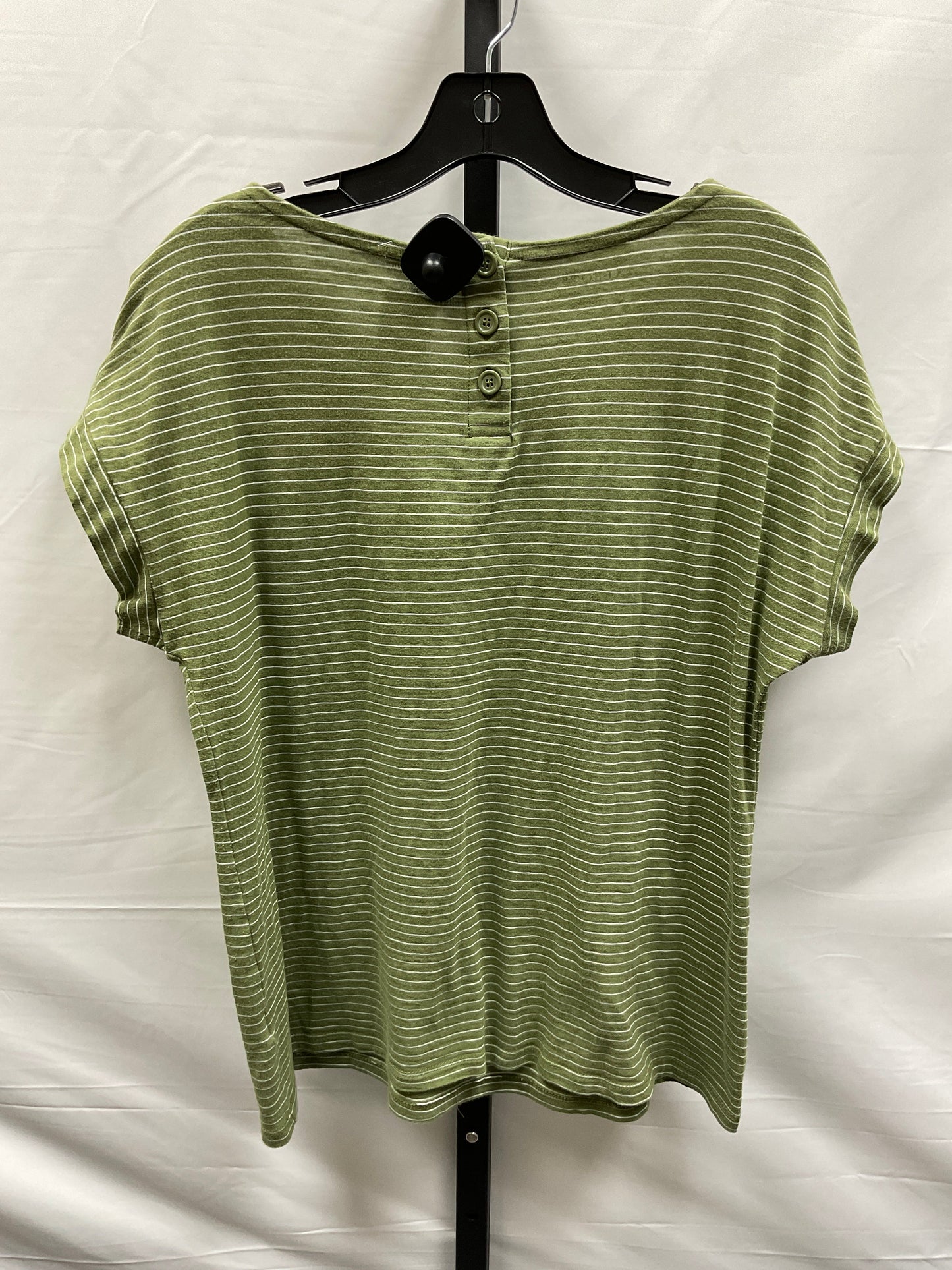 Striped Pattern Top Short Sleeve Talbots, Size L