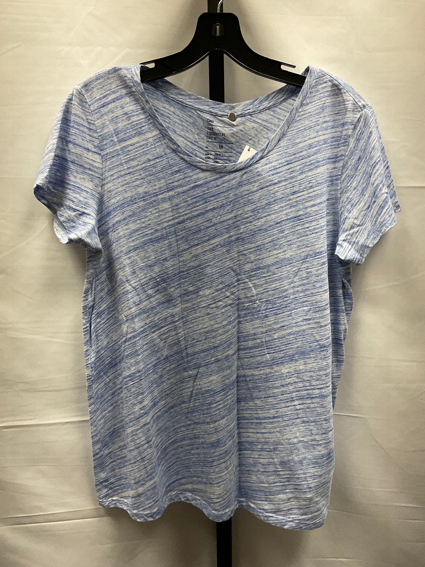 Blue Top Short Sleeve Basic Gap, Size M