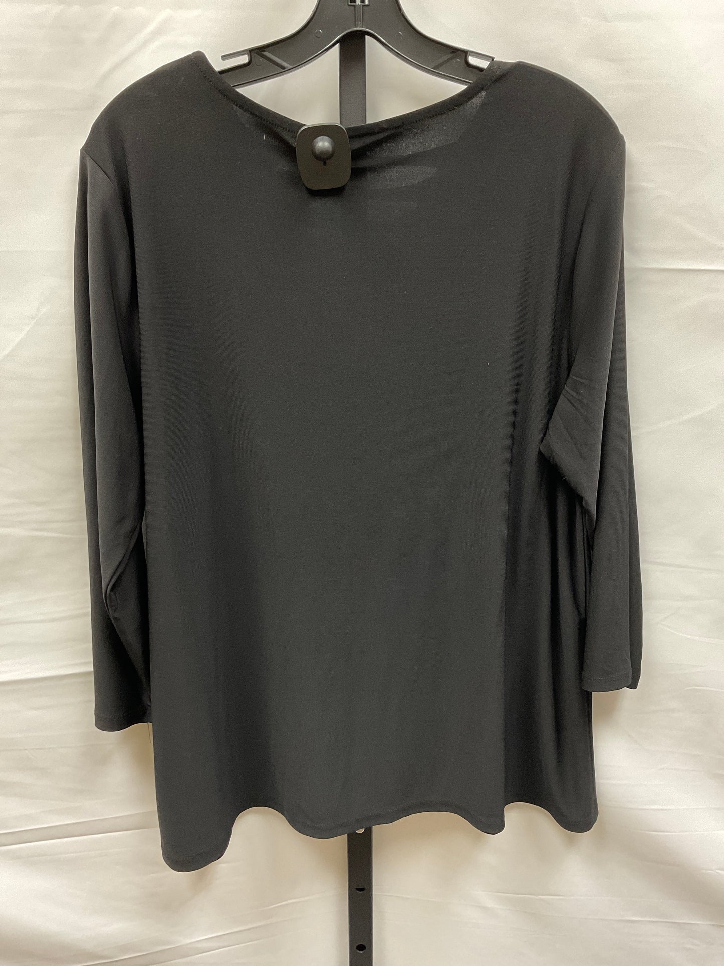 Black Top 3/4 Sleeve Cato, Size L