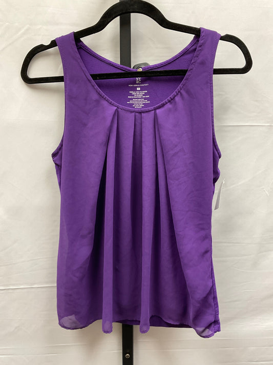 Purple Top Sleeveless New York And Co, Size M
