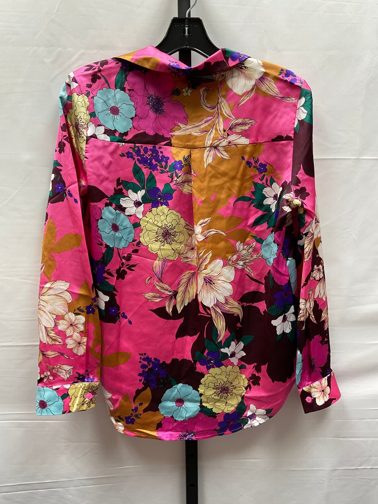 Floral Print Top Long Sleeve Pleione, Size S