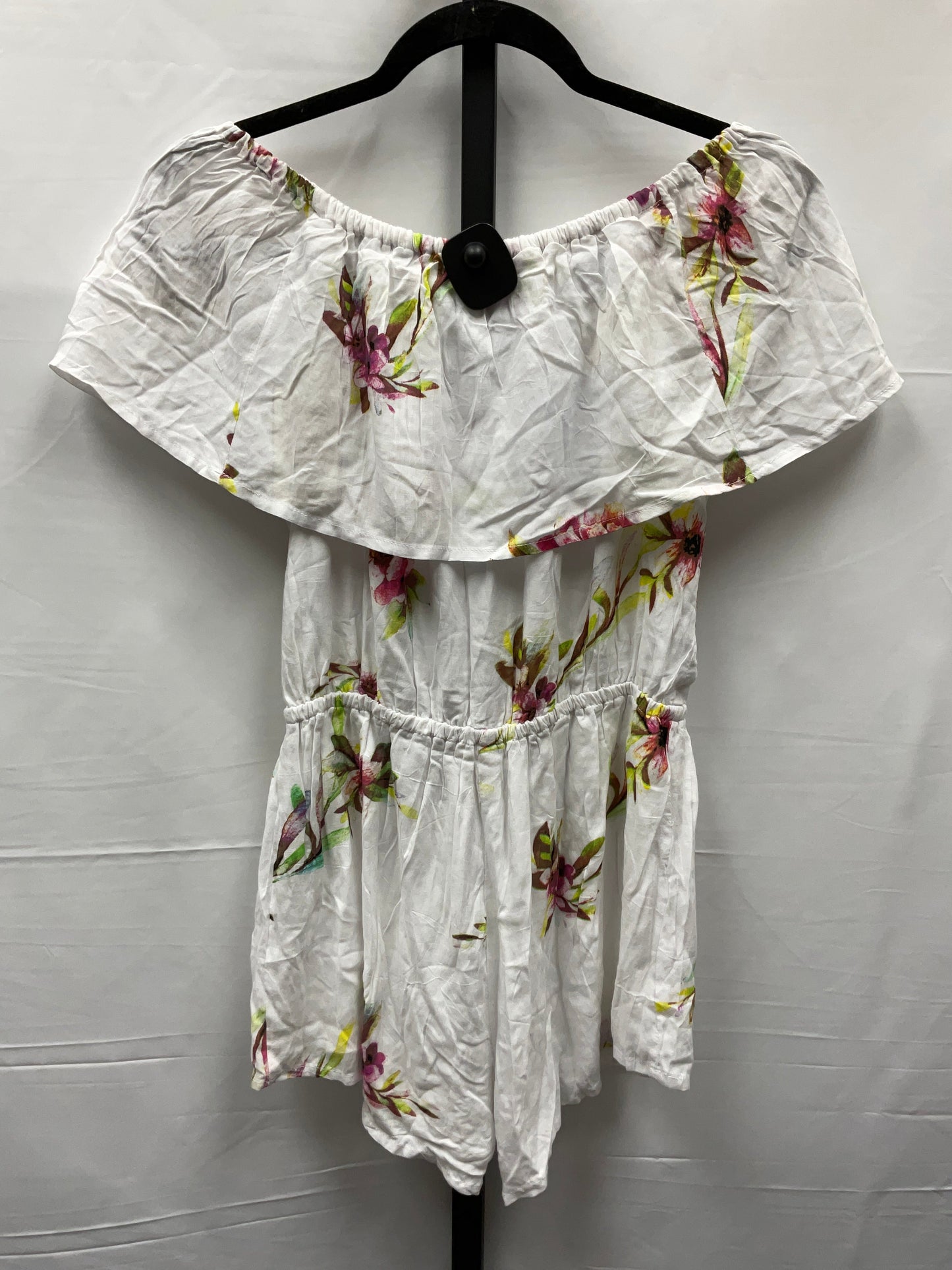 Floral Print Romper Clothes Mentor, Size L