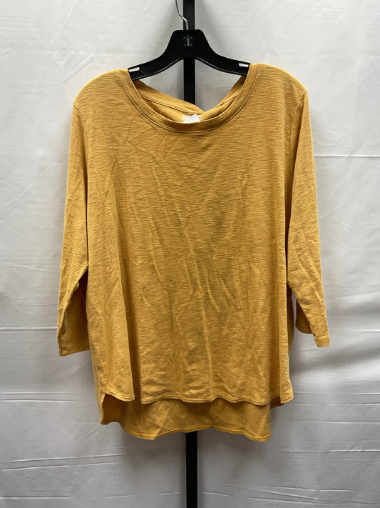 Yellow Top Long Sleeve Kirkland, Size Xl